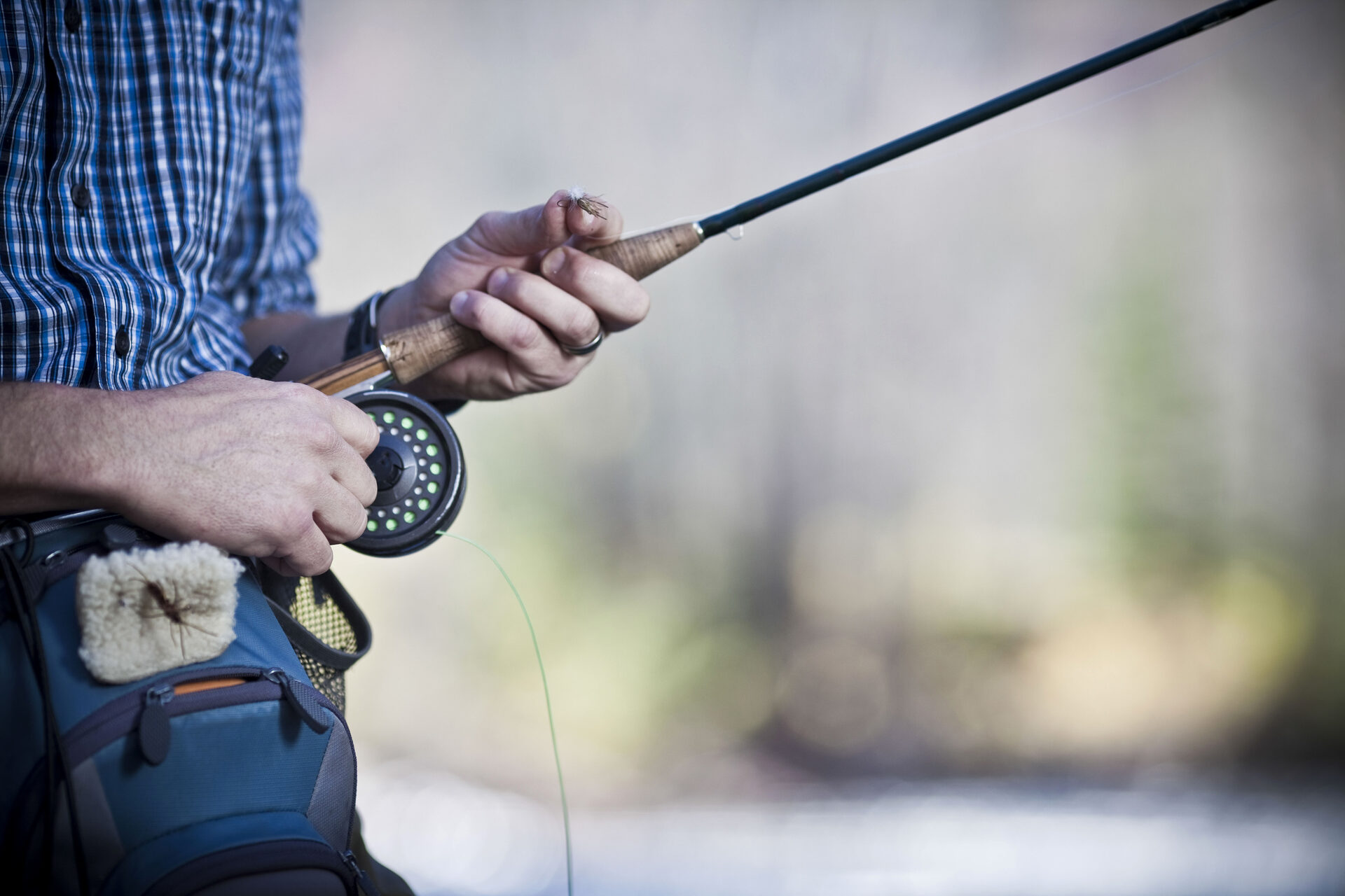 Fly fishing in Louisiana marshes